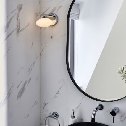 Endon 97181 - Aplique de pared para baño MOBIAS 1xG9/3W/230V IP44 cromo brillante