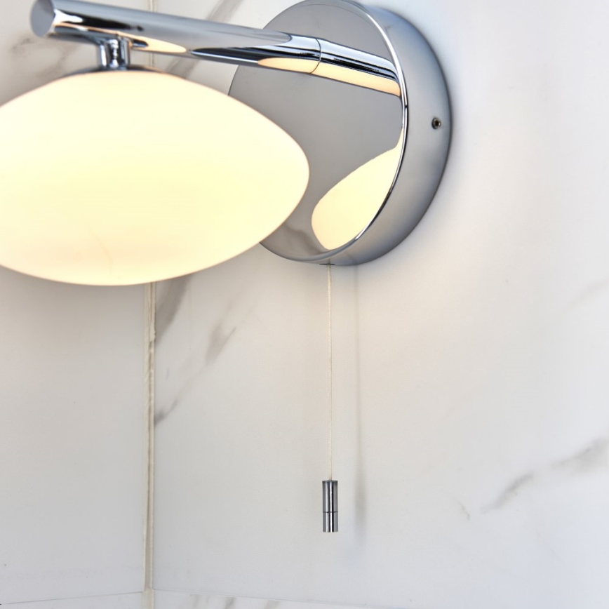 Endon 97181 - Aplique de pared para baño MOBIAS 1xG9/3W/230V IP44 cromo brillante