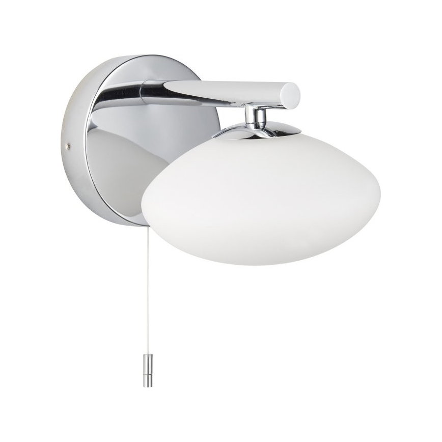 Endon 97181 - Aplique de pared para baño MOBIAS 1xG9/3W/230V IP44 cromo brillante/blanco