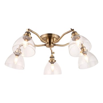 Endon 97248 - Lámpara de focos HANSEN 5xE14/7W/230V latón