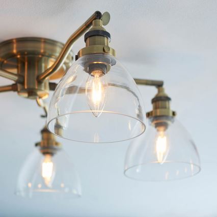 Endon 97248 - Lámpara de focos HANSEN 5xE14/7W/230V latón