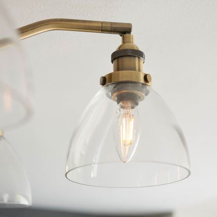 Endon 97248 - Lámpara de focos HANSEN 5xE14/7W/230V latón