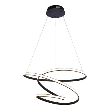 Endon 97632 - Lámpara colgante LED DUNE con cable LED/47,5W/230V 3000K negra