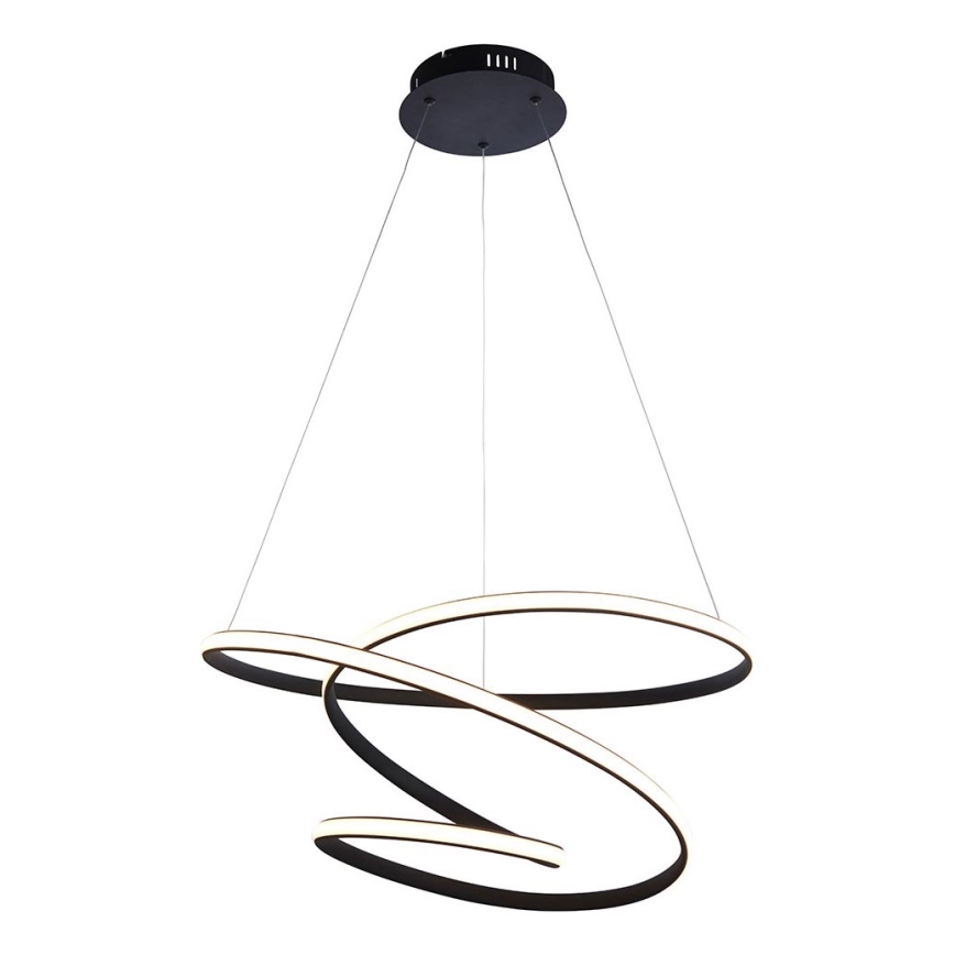 Endon 97632 - Lámpara colgante LED DUNE con cable LED/47,5W/230V 3000K negra