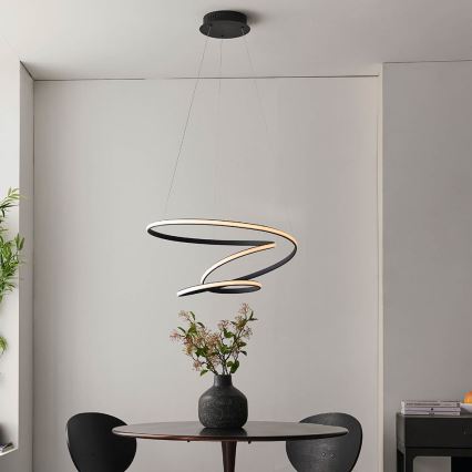 Endon 97632 - Lámpara colgante LED DUNE con cable LED/47,5W/230V 3000K negra