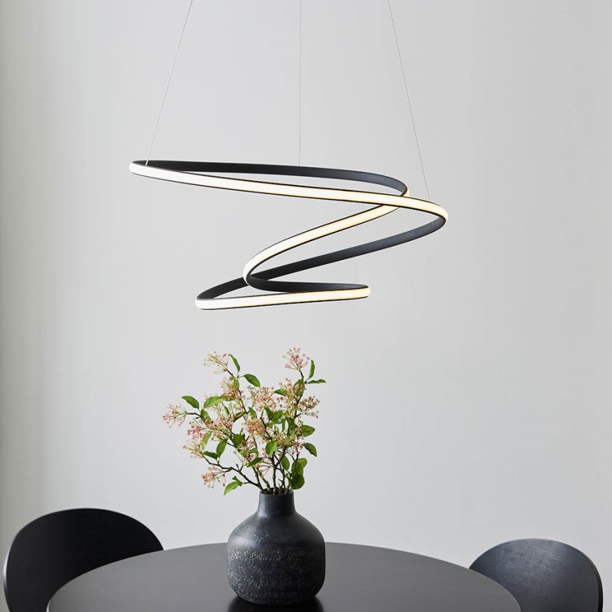 Endon 97632 - Lámpara colgante LED DUNE con cable LED/47,5W/230V 3000K negra