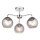 Endon 97971 - Lámpara de techo sobrepuesta DIMPLE 3xE14/7W/230V cromo brillante/gris ahumado