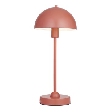 Endon 98496 - Lámpara de mesa SAROMA 1xE14/7W/230V color ladrillo