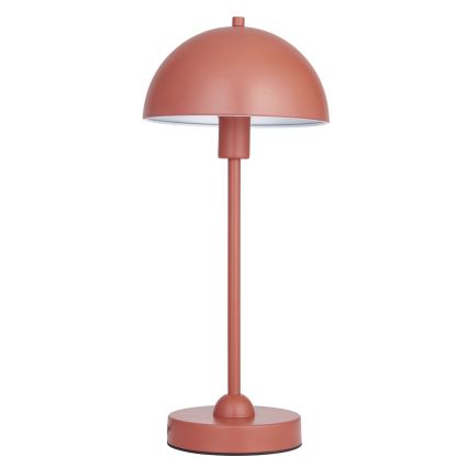 Endon 98496 - Lámpara de mesa SAROMA 1xE14/7W/230V color ladrillo