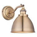 Endon 98746 - Foco de pared FRANKLIN 1xE14/7W/230V latón