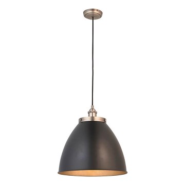 Endon 98749 - Lámpara colgante FRANKLIN con cable 1xE27/10W/230V negro/latón
