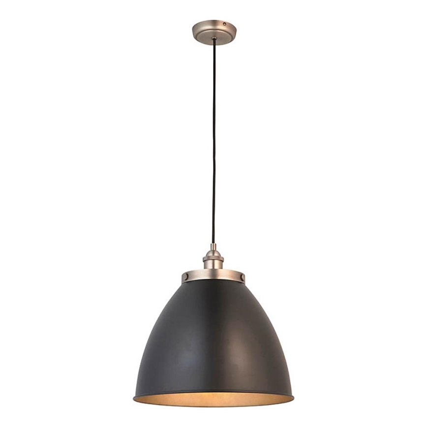 Endon 98749 - Lámpara colgante FRANKLIN con cable 1xE27/10W/230V negro/latón