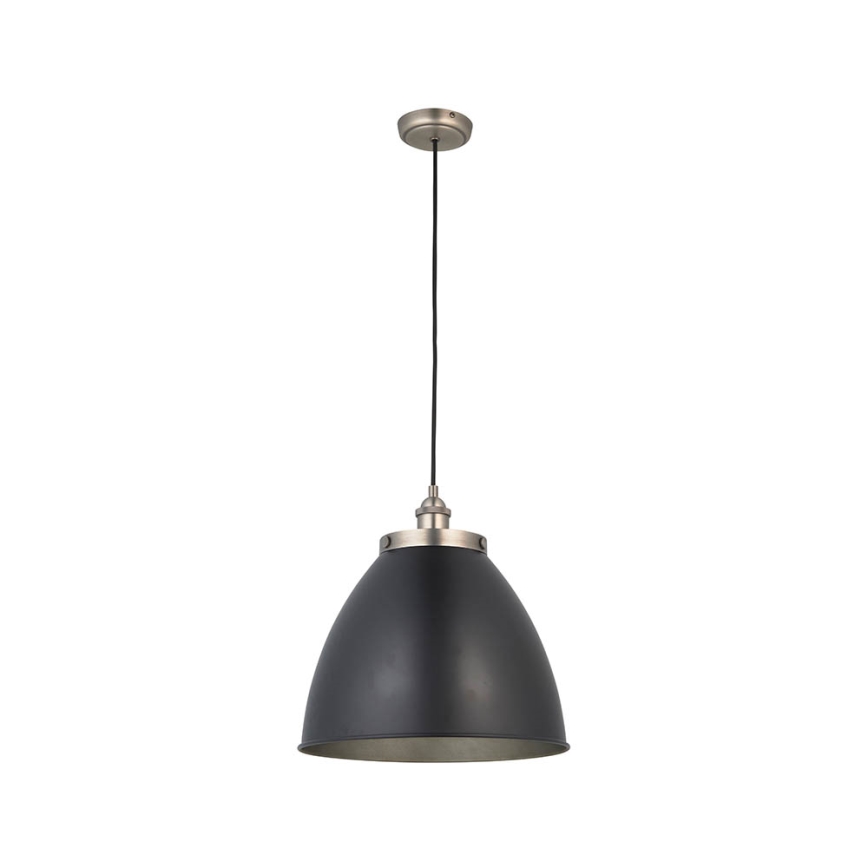 Endon 98749 - Lámpara colgante FRANKLIN con cable 1xE27/10W/230V negro/latón