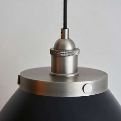 Endon 98749 - Lámpara colgante FRANKLIN con cable 1xE27/10W/230V negro/latón