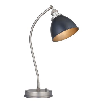Endon 98752 - Lámpara de mesa FRANKLIN 1xE14/7W/230V cromo mate/antracita