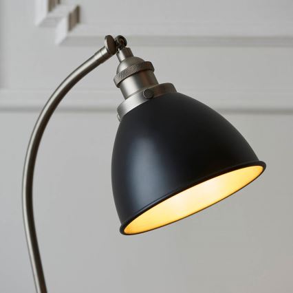 Endon 98752 - Lámpara de mesa FRANKLIN 1xE14/7W/230V cromo mate/antracita