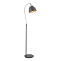 Endon 98753 - Lámpara de pie FRANKLIN 1xE27/10W/230V cromo mate/antracita