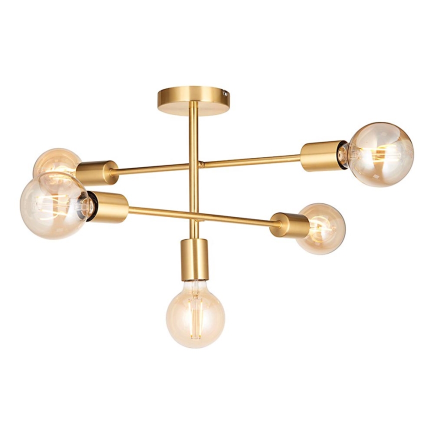 Endon 98786 - Lámpara colgante en varilla SOHAN 5xE27/10W/230V latón