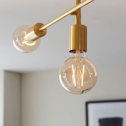 Endon 98786 - Lámpara colgante en varilla SOHAN 5xE27/10W/230V latón