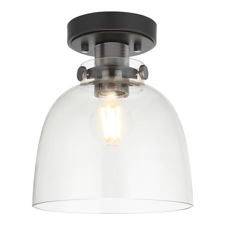Endon 99106 - Plafón URBAN 1xE27/10W/230V negro/transparente