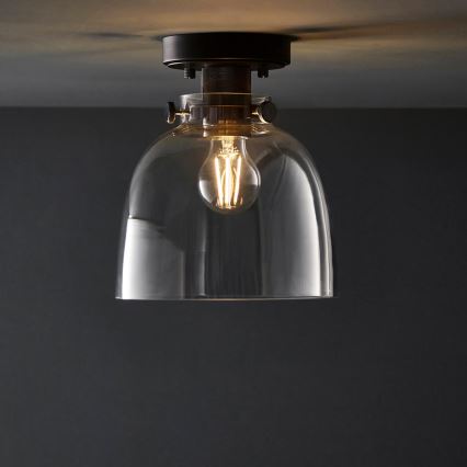 Endon 99106 - Plafón URBAN 1xE27/10W/230V negro/transparente