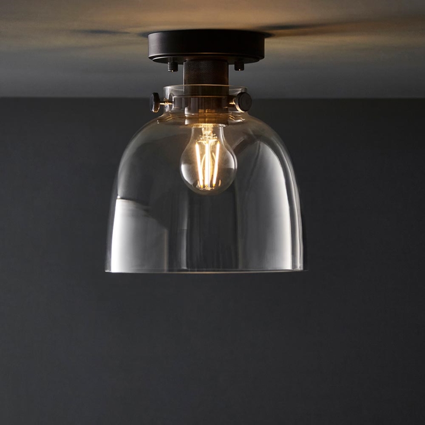 Endon 99106 - Plafón URBAN 1xE27/10W/230V negro/transparente