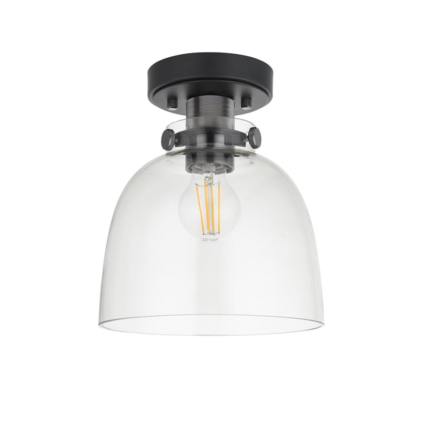 Endon 99106 - Plafón URBAN 1xE27/10W/230V negro/transparente