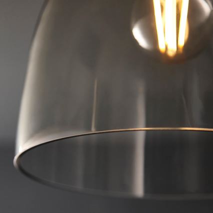 Endon 99106 - Plafón URBAN 1xE27/10W/230V negro/transparente