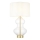 Endon 99110 - Lámpara de mesa regulable KELDA 1xE27/10W/230V blanco/dorado