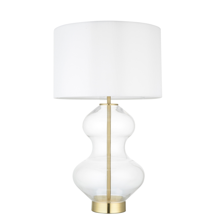 Endon 99110 - Lámpara de mesa regulable KELDA 1xE27/10W/230V blanco/dorado