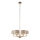 Endon 99151 - Lámpara colgante con cadena HIGHCLERE 6xE14/28W/230V gris/cromo mate Ø 53 cm