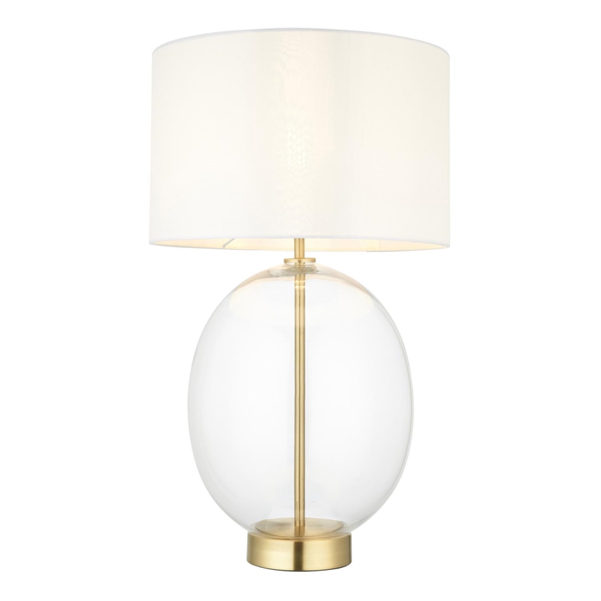Endon 99292 - Lámpara de mesa regulable KELDA 1xE27/10W/230V crema/dorada
