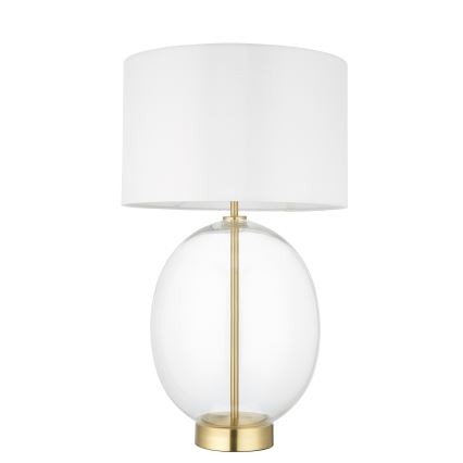 Endon 99292 - Lámpara de mesa regulable KELDA 1xE27/10W/230V crema/dorada