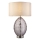 Endon 99581 - Lámpara de mesa regulable ERIN 1xE27/10W/230V crema/cromo mate/negro ahumado