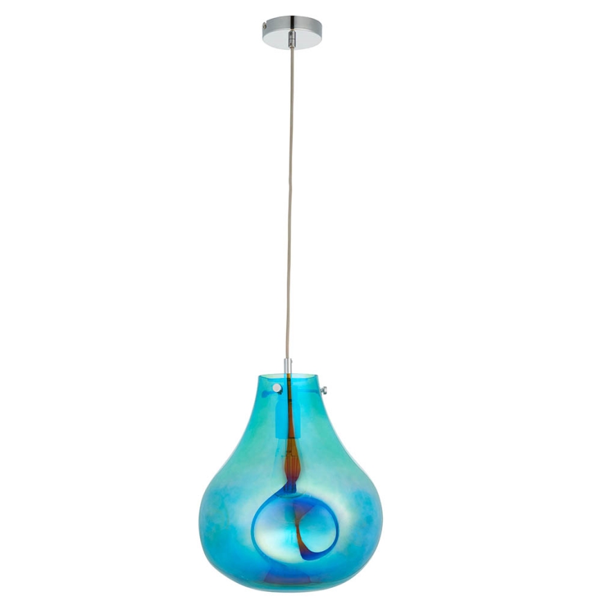 Endon 99791 - Lámpara colgante EUROPA 1xE27/10W/230V azul
