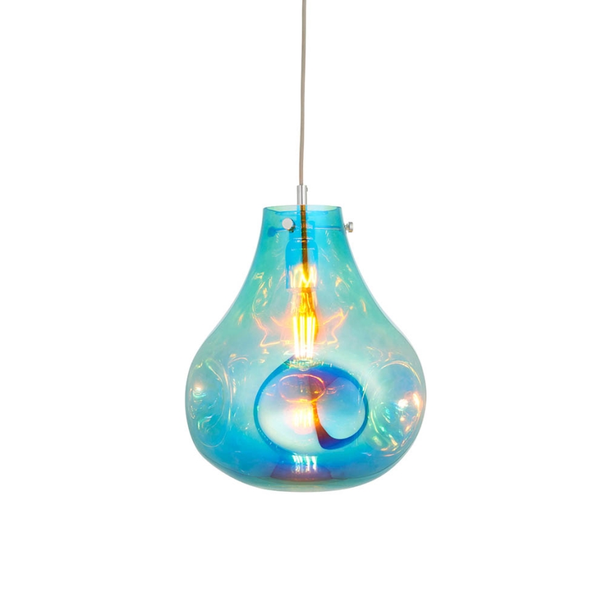 Endon 99791 - Lámpara colgante EUROPA 1xE27/10W/230V azul