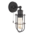 Endon 99948 - Aplique de pared para baño CREW 1xE27/6W/230V IP44 negro