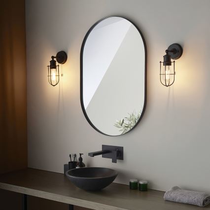 Endon 99948 - Aplique de pared para baño CREW 1xE27/6W/230V IP44 negro
