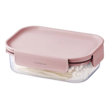 Envase para alimentos CLASSIC PLUS 0,91 l rosa/transparente