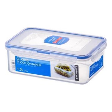 Envase para alimentos LOCK 1 l azul/transparente