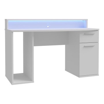 Escritorio IVAR con iluminación integrada, blanco