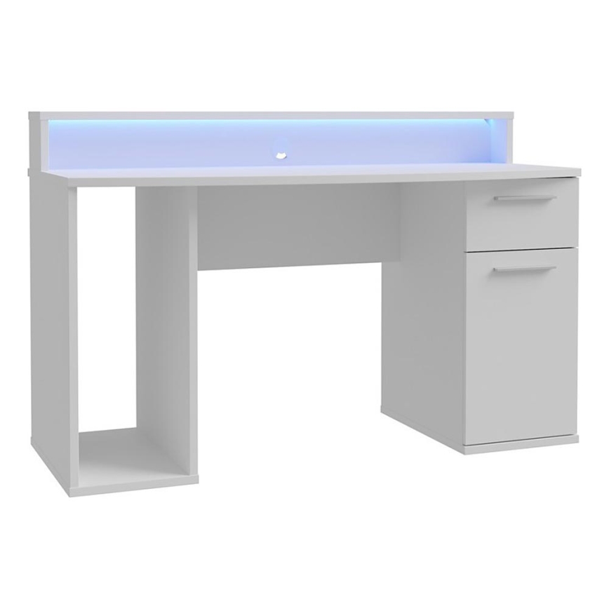 Escritorio IVAR con iluminación integrada, blanco