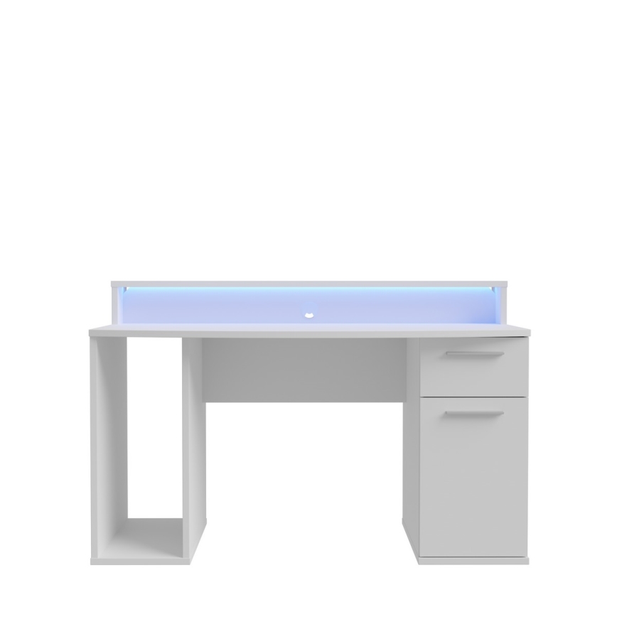 Escritorio IVAR con iluminación integrada, blanco