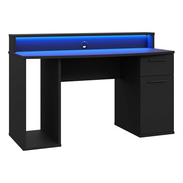 Escritorio IVAR con iluminación integrada, negro