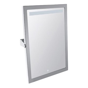 Espejo 40 x 60 cm acero inoxidable/plateado