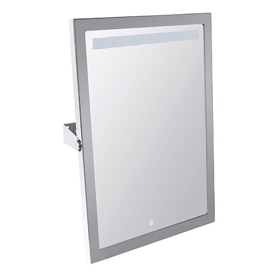Espejo 40 x 60 cm acero inoxidable/plateado