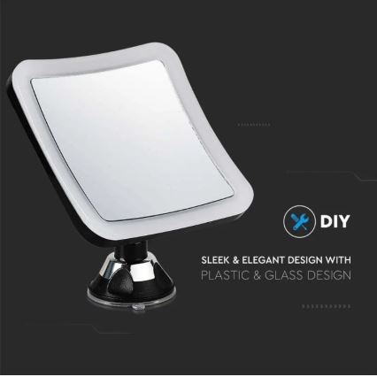 Espejo cosmético LED LED/3,2W/4,5V 3xAA IP44