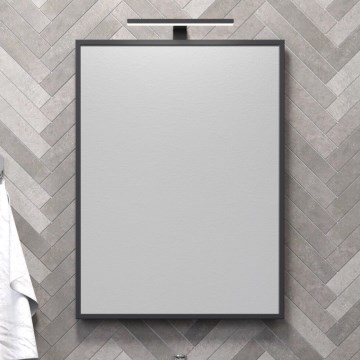 Espejo de baño BORGSTED 60 x 80 cm negro