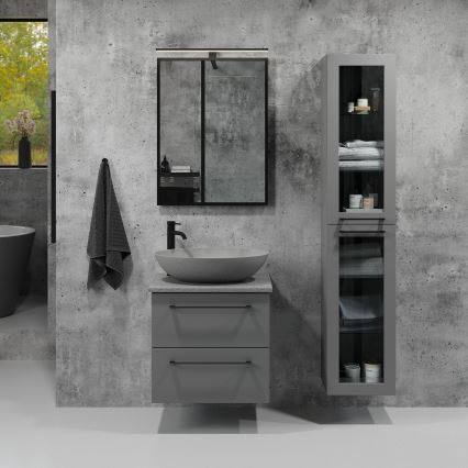 Espejo de baño BORGSTED 60 x 80 cm negro