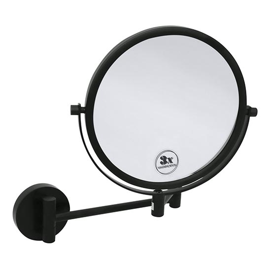 Espejo de maquillaje 23x28 cm, negro
